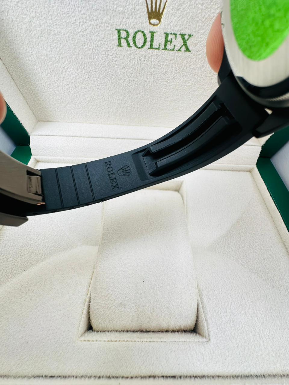 Rolex Submariner Date – Black Dial | Rubber Strap | Sport Luxury Watch