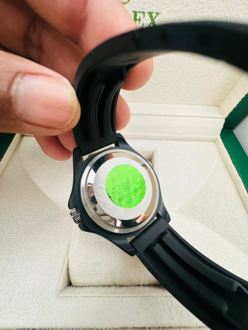 Rolex Submariner Date – Black Dial | Rubber Strap | Sport Luxury Watch